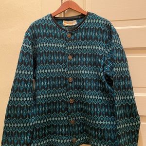 Icelandic vintage button down sweater jacket